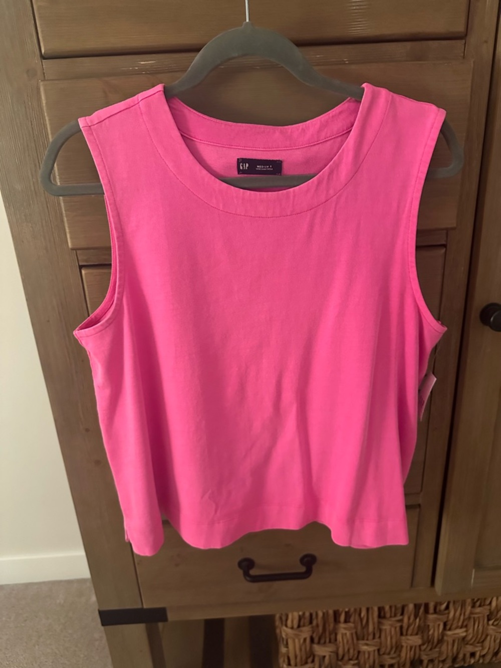 GAP Bright Hot Pink Sleeveless Tank